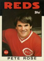 1986 Topps Tiffany #741 Pete Rose Baseball Card