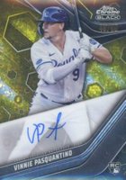 2023 Topps Chrome Black Autograph #VP Vinnie Pasquantino Gold Baseball Card
