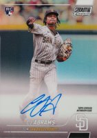 2022 Topps Stadium Club Chrome Autographs #CA CJ Abrams Baseball Card
