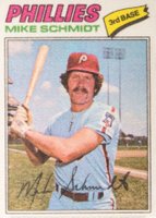 1977 Topps Cloth Stickers #41 Mike Schmidt Baseball Card