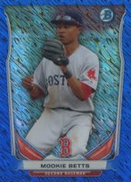 2014 Bowman Chrome Top 5 Mini Refractor #BRS4 Mookie Betts Blue Baseball Card