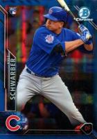 2016 Bowman Chrome #31 Kyle Schwarber Blue Refractor Baseball Card
