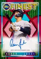 2022 Topps Finest Flashbacks 1995 Finest Autograph #AJ Aaron Judge Red Refractor Baseball Card