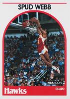 1989 Hoops #115 Spud Webb Error-Signed 9/27/89 Basketball Card