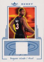 2003 Fleer Avant Game-Worn Jersey #AEWDW Dwyane Wade Blue Basketball Card