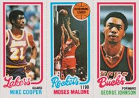 1980 Topps # Cooper/Malone/Johnson Basketball Card
