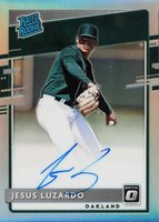 2020 Panini Donruss Optic Rated Rookies Signatures #RRSJL Jesus Luzardo Holo Baseball Card