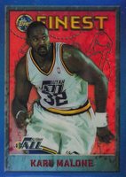 1995 Finest #209 Karl Malone Refractor Basketball Card