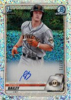 2020 Bowman Draft Chrome Draft Picks Autographs #CDAPB Patrick Bailey Sparkle Refractor Baseball Card