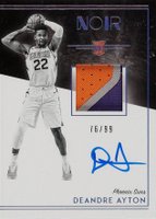 2018 Panini Noir #301 DeAndre Ayton Patch Autograph Basketball Card