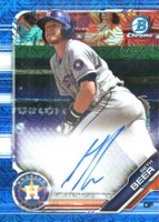 2019 Bowman Chrome Prospects Autographs #CPASB Seth Beer Choice Refractor Baseball Card