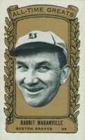 1963 Bazooka All-Time Greats #14 Rabbit Maranville Silver Baseball Card