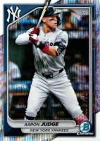 2024 Bowman Chrome #80 Aaron Judge Wave Refractor Baseball Card