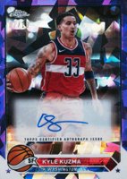 2023 Topps Chrome Sapphire Edition Topps Chrome Autographs #CGKK Kyle Kuzma Purple Basketball Card