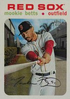 2020 Topps Heritage #493 Mookie Betts White Border Baseball Card