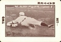 1913 National Game #50 Slide-Hugging base Baseball Card