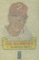 1966 Topps Rub-Offs #12 Jim Bunning Baseball Card