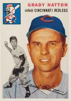1954 Topps #208 Grady Hatton Baseball Card