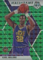 2019 Panini Mosaic #284 Karl Malone Green Mosaic Basketball Card