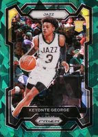 2023 Panini Prizm #127 Keyonte George Green Ice Basketball Card