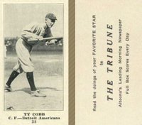 1916 Altoona Tribune #38 Ty Cobb Baseball Card
