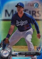 2017 Bowman Chrome #27 Cody Bellinger Blue Refractor Baseball Card