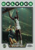 2008 Topps Chrome #172 Bill Russell Refractor Basketball Card