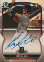 2023 Bowman Draft Chrome Prospect Autograph #CDAMC Max Clark Refractor Baseball Card