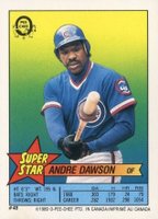 1989 O-Pee-Chee Stickers #48/22 Andre Dawson/Bob Knepper Baseball Card