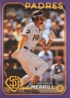 2024 Topps Chrome #207 Jackson Merrill Purple Refractor Baseball Card