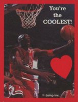 1991 Cleo Michael Jordan Valentines # You're the Coolest! Red Border-Perforated Basketball Card