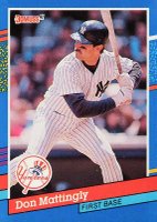 1991 Donruss #107 Don Mattingly Baseball Card