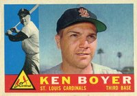 1960 Topps #485 Ken Boyer Baseball Card