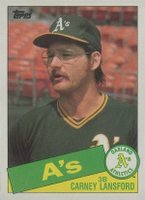 1985 Topps #422 Carney Lansford Baseball Card