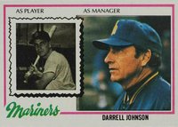 1978 Topps #79 Darrell Johnson Double Print Baseball Card
