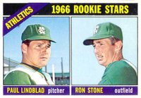 1966 Topps #568 Athletics Rookies Short Print Baseball Card