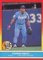 1988 Fleer Hottest Stars #4 George Brett Baseball Card