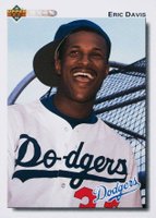 1992 Upper Deck #756 Eric Davis Gold Hologram Baseball Card