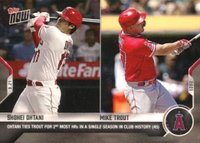 2021 Topps Now #841 Mike Trout/Shohei Ohtani Baseball Card