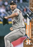 2020 Topps #345 Justin Verlander Memorial Day Camo Baseball Card