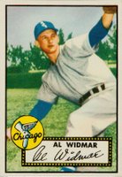 1952 Topps #133 Al Widmar Cream back Baseball Card
