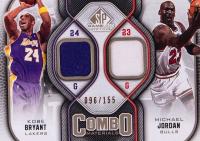 2009 SP Game Used Combo Materials #CM-JB Kobe Bryant/Michael Jordan 155 Basketball Card