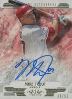 2016 Topps Tier One Autographs #T1AMT Mike Trout Baseball Card