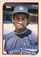 1989 Topps Traded #110T Deion Sanders Baseball Card
