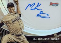 2017 Bowman's Best Monochrome Autograph #MA-MG MacKenzie Gore Baseball Card