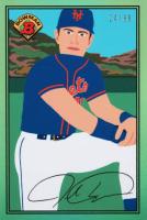 2021 Bowman X Keith Shore #34 Jacob DeGrom Green Foil Baseball Card