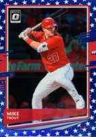 2020 Panini Donruss Optic #142 Mike Trout Spirit of '76 Baseball Card