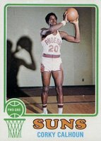 1973 Topps #166 Corky Calhoun Basketball Card