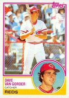1983 Topps #322 Dave Van Gorder Baseball Card