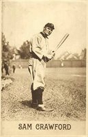 1910 Sepia Postcards # Sam Crawford Baseball Card
